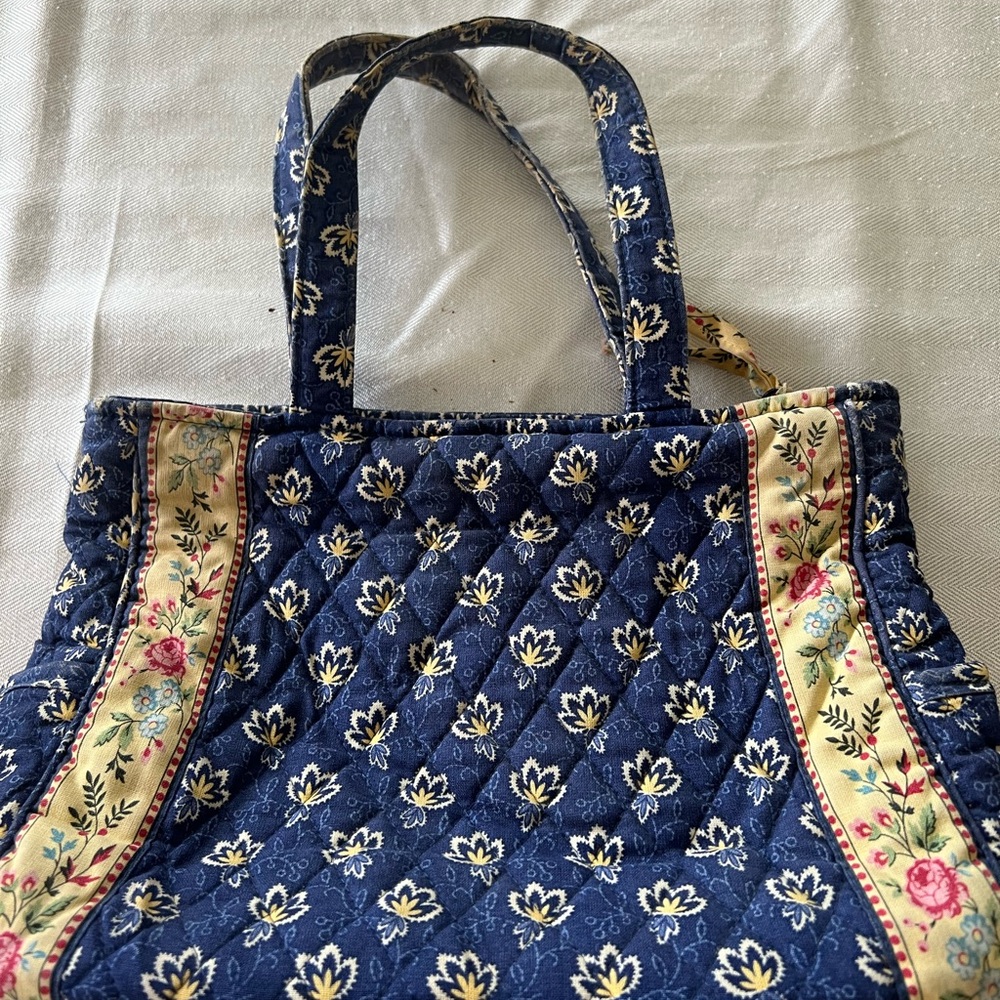 Vintage Vera Bradley Maison blue,small tote